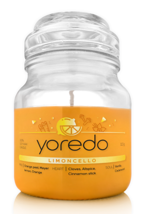 Yoredo Candle Limoncello świeca sojowa zapachowa 113 g