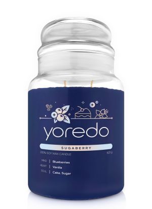Yoredo Sugaberry świeca sojowa zapachowa 623g
