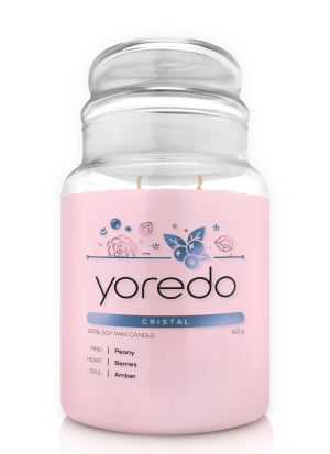 Yoredo Cristal świeca sojowa zapachowa 623g