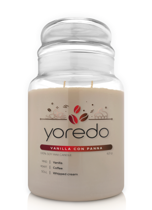 Yoredo Vanilla con Panna świeca sojowa zapachowa 623g